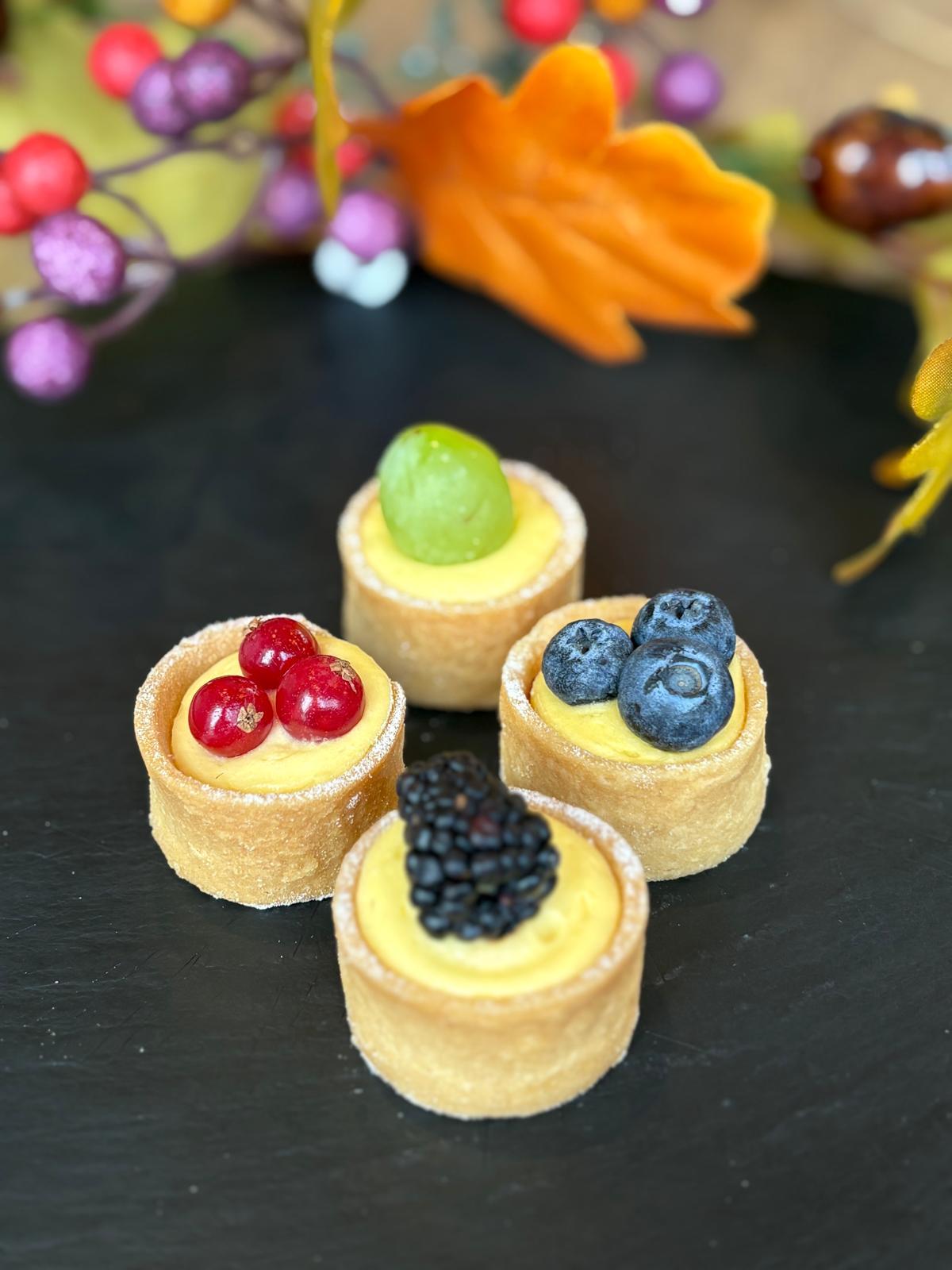 Mini tartă vanilie & fruct