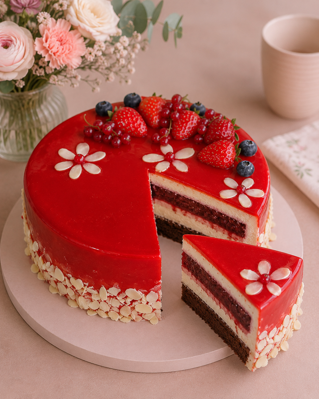 Tort Entremet Capsuni – kg
