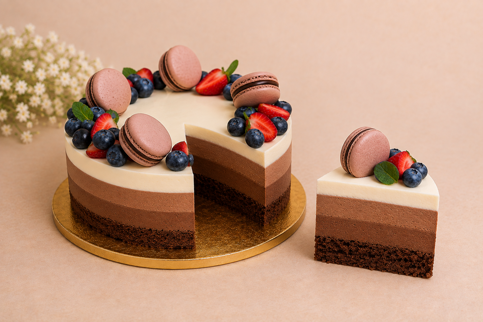 Tort Trio Chocolat – kg